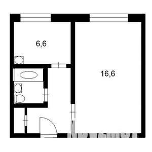 1-к квартира, вторичка, 31м2, 1/5 этаж