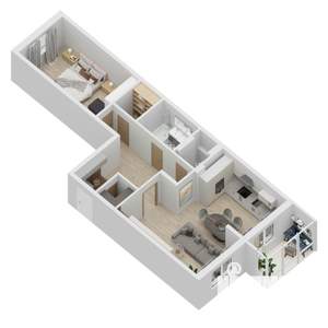 2-к квартира, строящийся дом, 80м2, 17/27 этаж