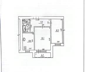 2-к квартира, вторичка, 51м2, 3/9 этаж