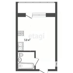 Студия квартира, вторичка, 32м2, 16/16 этаж