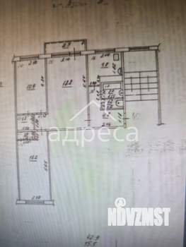 3-к квартира, вторичка, 59м2, 5/5 этаж