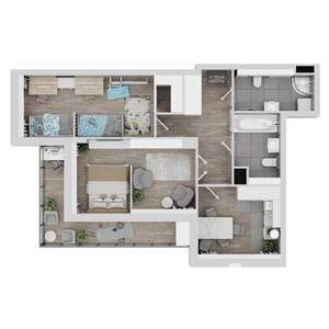 2-к квартира, вторичка, 75м2, 12/22 этаж