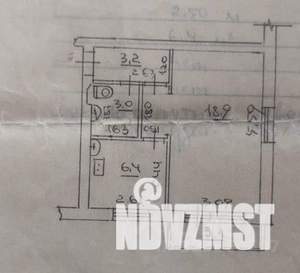 1-к квартира, вторичка, 32м2, 5/5 этаж
