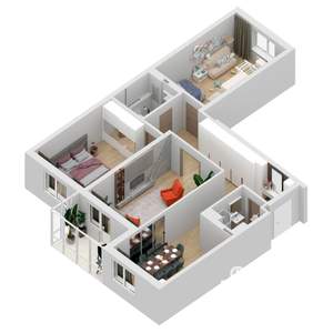 3-к квартира, вторичка, 102м2, 4/27 этаж