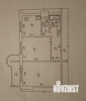 2-к квартира, вторичка, 54м2, 8/9 этаж