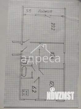 3-к квартира, вторичка, 60м2, 4/9 этаж