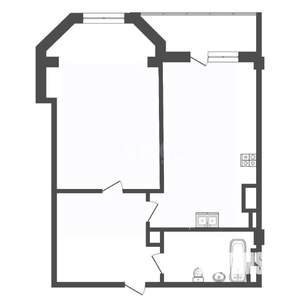 1-к квартира, вторичка, 43м2, 21/21 этаж