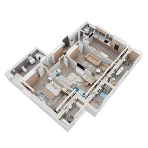 3-к квартира, вторичка, 106м2, 4/8 этаж