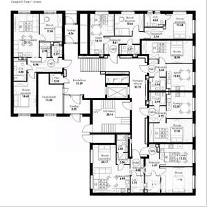 1-к квартира, вторичка, 41м2, 1/8 этаж
