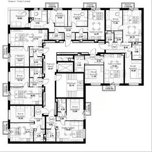 1-к квартира, вторичка, 43м2, 7/8 этаж