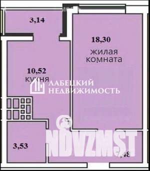 1-к квартира, вторичка, 40м2, 24/26 этаж