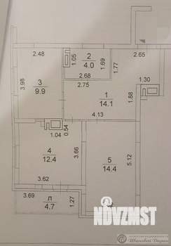 2-к квартира, вторичка, 55м2, 10/25 этаж