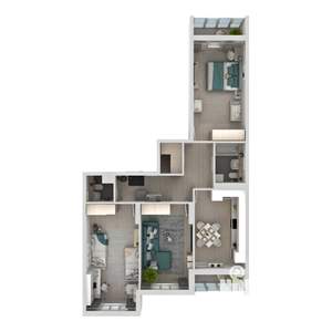 3-к квартира, вторичка, 85м2, 16/24 этаж