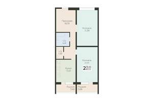 2-к квартира, вторичка, 83м2, 10/10 этаж
