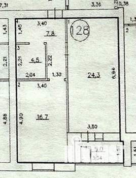 1-к квартира, вторичка, 53м2, 2/13 этаж