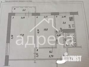2-к квартира, вторичка, 42м2, 5/5 этаж