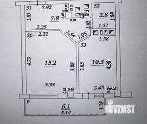 1-к квартира, вторичка, 42м2, 13/17 этаж