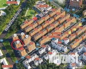 1-к квартира, сданный дом, 44м2, 16/17 этаж