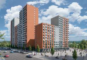 1-к квартира, строящийся дом, 38м2, 3/15 этаж