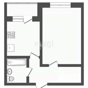 1-к квартира, вторичка, 42м2, 5/26 этаж