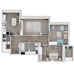 3-к квартира, вторичка, 96м2, 11/22 этаж
