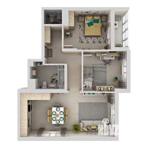 2-к квартира, вторичка, 69м2, 16/24 этаж