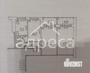 3-к квартира, вторичка, 61м2, 2/9 этаж