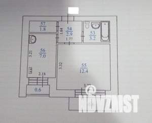 1-к квартира, вторичка, 27м2, 3/9 этаж