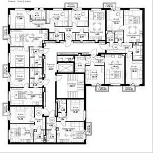 1-к квартира, вторичка, 45м2, 2/8 этаж