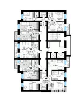 3-к квартира, вторичка, 83м2, 11/18 этаж