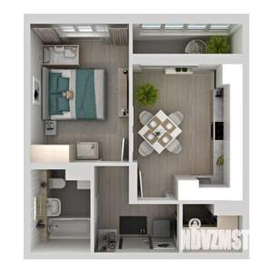 1-к квартира, вторичка, 38м2, 4/24 этаж