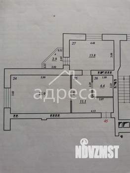1-к квартира, вторичка, 54м2, 10/16 этаж