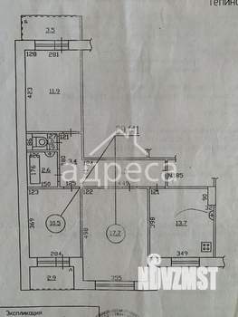 3-к квартира, вторичка, 74м2, 7/10 этаж
