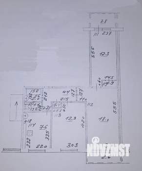 3-к квартира, вторичка, 65м2, 8/9 этаж