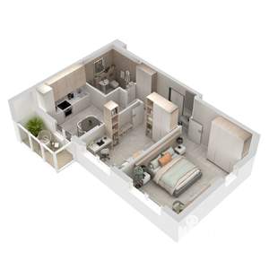 2-к квартира, вторичка, 49м2, 7/15 этаж