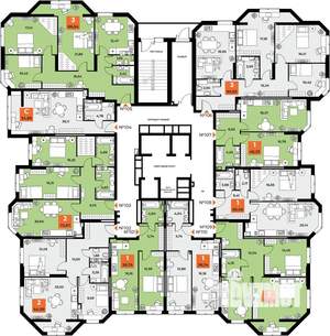 3-к квартира, вторичка, 85м2, 12/23 этаж