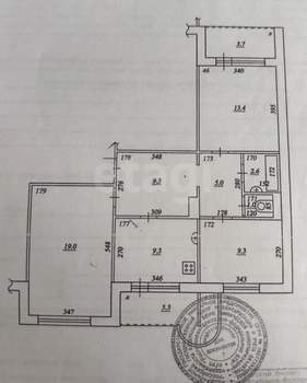 3-к квартира, вторичка, 69м2, 8/19 этаж