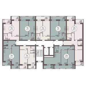 1-к квартира, вторичка, 56м2, 2/8 этаж
