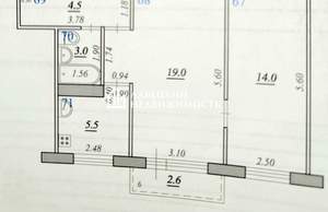 2-к квартира, вторичка, 46м2, 5/5 этаж