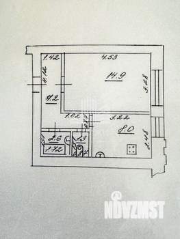 1-к квартира, вторичка, 34м2, 4/9 этаж