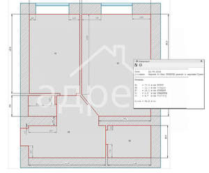 1-к квартира, вторичка, 56м2, 2/16 этаж