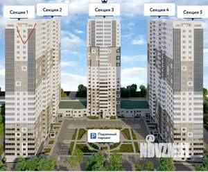 1-к квартира, вторичка, 45м2, 15/27 этаж