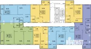 2-к квартира, строящийся дом, 80м2, 4/27 этаж