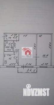 2-к квартира, вторичка, 44м2, 3/5 этаж
