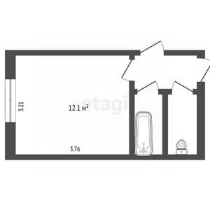 Студия квартира, вторичка, 11м2, 1/9 этаж