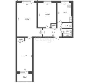 3-к квартира, вторичка, 61м2, 4/9 этаж