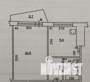 1-к квартира, вторичка, 32м2, 9/12 этаж