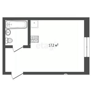 Студия квартира, вторичка, 18м2, 5/5 этаж