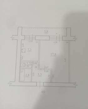 1-к квартира, вторичка, 35м2, 1/11 этаж