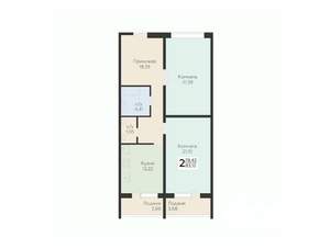 2-к квартира, вторичка, 83м2, 10/12 этаж